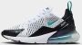 Nike Damesschoenen Air Max 270 White Black Metallic Silver Dusty Cactus- Dames White Black Metallic Silver Dusty Cactus - Thumbnail 2