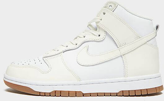 Nike Dunk High Dames White Gum Medium Brown Sail- Dames White Gum Medium Brown Sail
