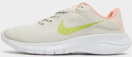 Nike Flex Experience Run 11 Next Nature Hardloopschoenen voor dames(straat) Light Bone Atmosphere Crimson Bliss Atomic Green Dames