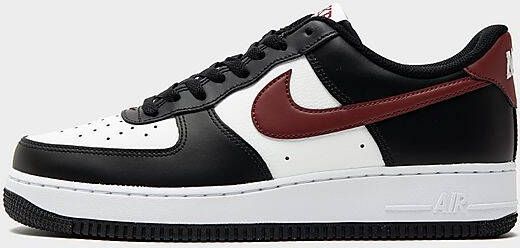 Nike Air Force 1 Heren Black Summit White White Dark Team Red- Heren Black Summit White White Dark Team Red