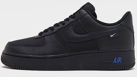 Nike Air Force 1 '07 Black Astronomy Blue Sneakers Mannen Zwart Blauw
