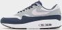 Nike Air Max 1 Thunder Blue Sneakers Unisex Blauw Grijs Roze Wit - Thumbnail 2