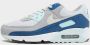Nike Herenschoenen Air Max 90 Pure Platinum Glacier Blue Court Blue White- Heren Pure Platinum Glacier Blue Court Blue White - Thumbnail 3