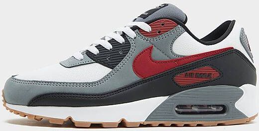 Nike Air Max 90 White Cool Grey Black Team Red- White Cool Grey Black Team Red - Foto 2