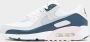 Nike Air Max 90 White Pink Foam Armoury Navy Wolf Grey- White Pink Foam Armoury Navy Wolf Grey - Thumbnail 2