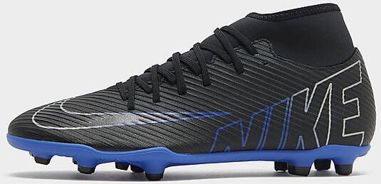 Nike High top voetbalschoenen (meerdere ondergronden) Mercurial Superfly 9 Club Black Hyper Royal Chrome- Heren Black Hyper Royal Chrome