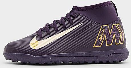 Nike High-top voetbalschoenen voor kids (turf) Jr. Mercurial Superfly 10 Club 'Kylian Mbappé' Grand Purple Kind Grand Purple