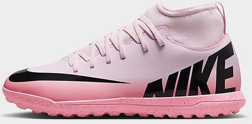 Nike High top voetbalschoenen voor kleuters kids (turf) Jr. Mercurial Superfly 9 Club Pink Foam Black Pink Foam Black