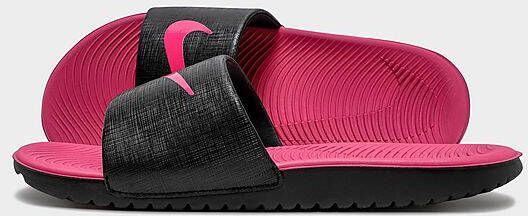 Nike Kawa Slipper kleuters kids Black Vivid Pink Black Vivid Pink - Foto 5