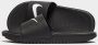 Nike Kawa Slide Bgp Slippers Black White - Thumbnail 7