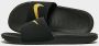 Nike Kawa Younger Older Kids' Slide Black Metallic Gold Kind Black Metallic Gold - Thumbnail 3