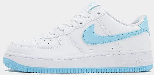 Nike Air Force 1 Lv8 2 (gs) White Sneakers Schoenen white aquarius blue white maat: 36.5 beschikbare maaten:36.5 37.5 38.5 39 40