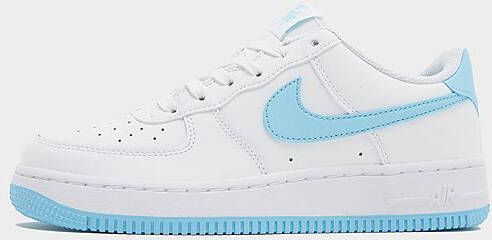 Nike Kinderschoenen Air Force 1 White White Aquarius Blue- White White Aquarius Blue