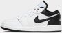 Jordan Air 1 Low White Black (GS) schoenen zwart wit - Thumbnail 2