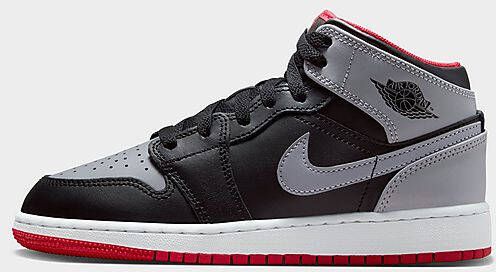 Jordan kinderschoenen Air 1 Mid SE Black Fire Red White Cement Grey Black Fire Red White Cement Grey