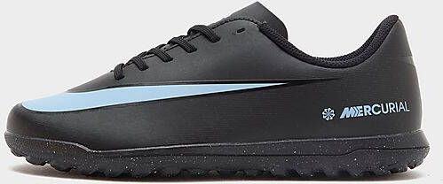 Nike Low-top voetbalschoenen voor kleuters kids (turf) Jr. Mercurial Vapor 16 Club Black- Dames Black