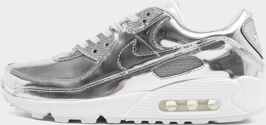 Nike Air Max 90 Metallic Pack 'Silver' Sneakers Unisex Zilver - Foto 3