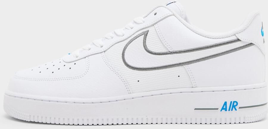 Nike Air Force 1 Cool Grey Photo Blue Sneakers Unisex Wit Grijs