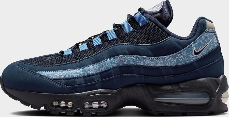 Nike Herenschoenen Air Max 95 'Big Bubble' Blauw- Heren Blauw