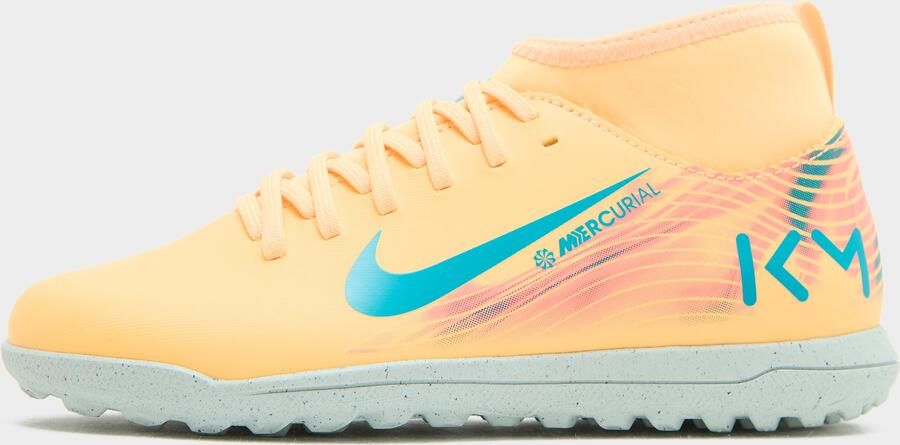 Nike High-top voetbalschoenen voor kids (turf) Jr. Mercurial Superfly 10 Club 'Kylian Mbappé' Oranje Kind Oranje