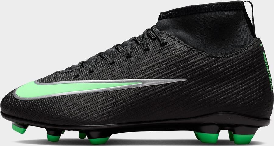 Nike High-top voetbalschoen voor kids (meerdere ondergronden) Jr. Mercurial Superfly 11 Club Zwart Kind Zwart