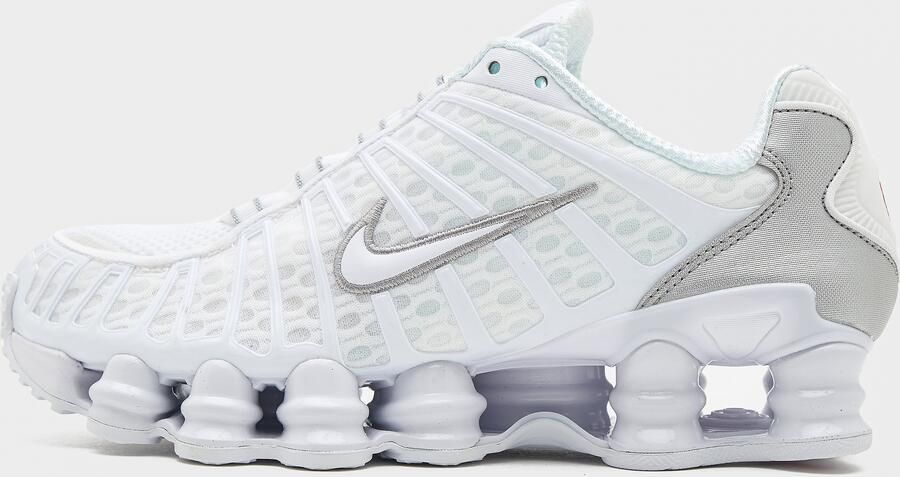 Nike Shox TL Heren Schoenen Sneakers Sportschoenen Wit Zilver AV3595