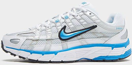 Nike P-6000 Schoenen White Metallic Platinum Black Photo Blue- Dames