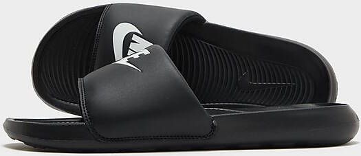Nike Victori One Slipper voor heren Black Black White- Heren Black Black White