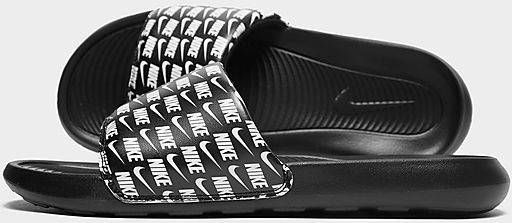 Nike Victori One Slippers Heren Black Black White Heren