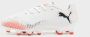 PUMA FUTURE 8 PLAY FG AG Jr Unisex Sportschoenen White- Black-Glowing Red - Thumbnail 4