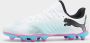 Puma Future 7 Play FG AG Junior voetbalschoenen wit roze blauw Jongens Meisjes Imitatieleer 28 - Thumbnail 7
