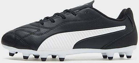 PUMA Monarch II Gras Kunstgras Voetbalschoenen (MG) Kids Zwart Wit - Foto 4
