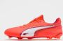 PUMA King Ultimate Gras Kunstgras Voetbalschoenen (MG) Rood Wit - Thumbnail 2