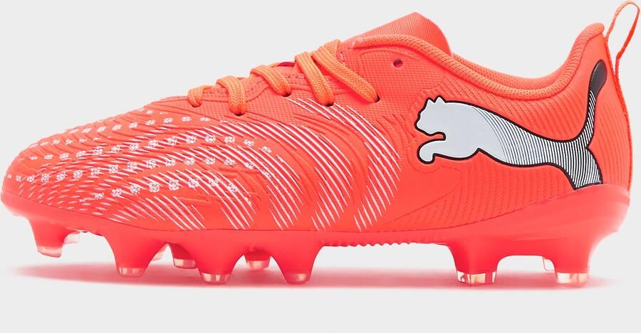 PUMA FUTURE 9 PLAY FG AG Jr Unisex Sportschoenen Glowing Red- White- Black- Silver - Foto 4