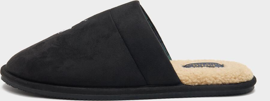 Polo Ralph Lauren Klarence Suede Slipper Zwart- Heren Zwart