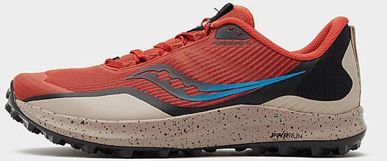 Saucony Peregrine 12 Heren Sportschoenen Hardlopen Trail rood grijs - Foto 7