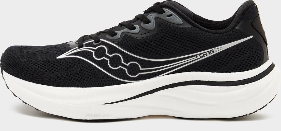 Saucony Loopschoen 'RIDE 19' zwart zilver wit