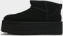 UGG Vachtlaarzen Dames W Classic Ultra Mini Platform Maat: 41 Materiaal: Suède Kleur: Zwart - Thumbnail 3