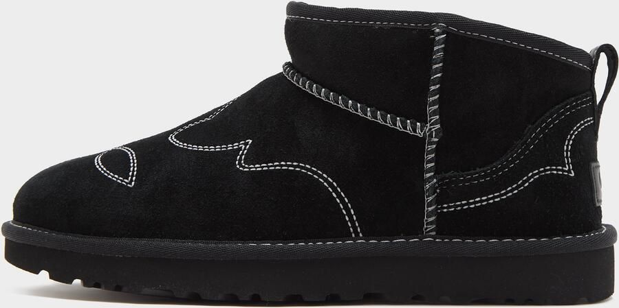 Ugg Classic Ultra Mini Western Boot Dames Zwart- Dames Zwart