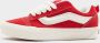 Vans Knu Skool Skate in rood formaten: 36.5 - Thumbnail 2