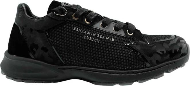 Benjamin Berner Black Reflective Camouflage Sneaker