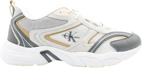 Calvin Klein Sportieve Beige Veterschoenen met Contrastdetails Multicolor Heren - Foto 2