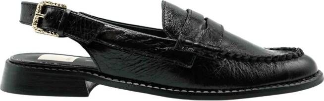 Dolce Vita Hardi dames loafers met hielbandje zwart leer