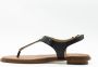 Michael Kors Zwarte Sandalen Mk Plate Thong - Thumbnail 6