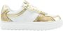 GUESS Fiena Lage Dames Sneakers -White Gold - Thumbnail 3