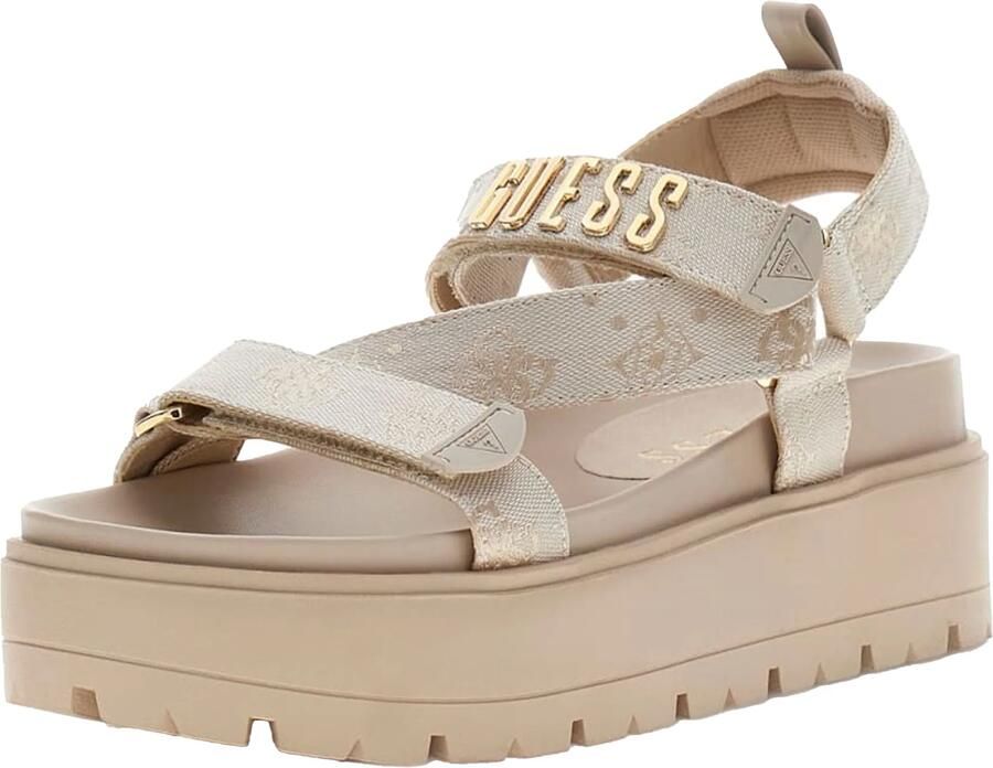 Guess Sandalen met sleehak FETTA - Foto 5