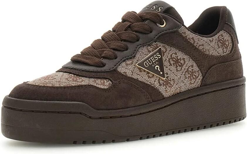 GUESS Miram 16 Sneakers Laag Donkerbruin - Foto 9