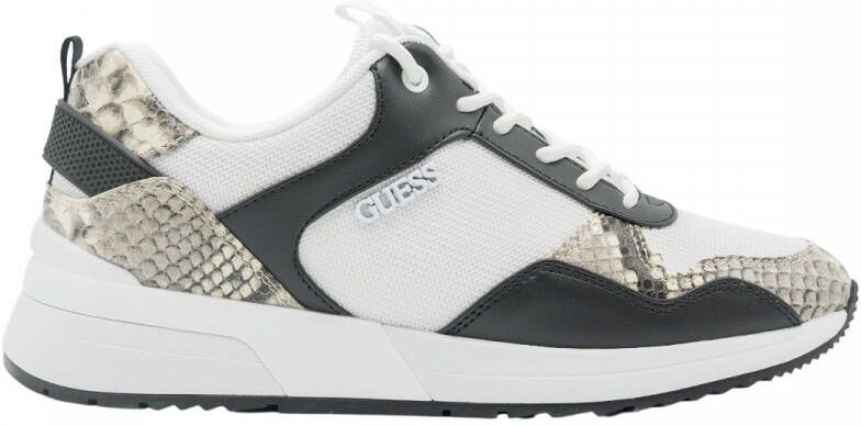 GUESS METZ2 Dames Sneakers Wit Slangenprint Stijlvol & Comfortabel voor Dagelijks Gebruik - Foto 3
