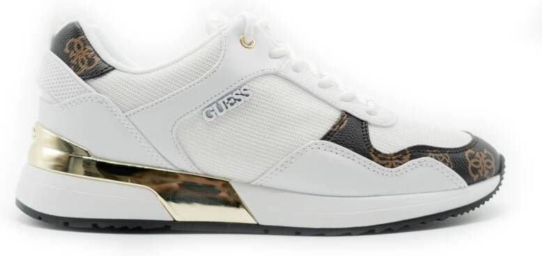 Guess Witte en bruine damesschoenen met gouden details White Dames - Foto 7