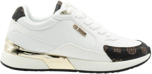 Guess Moxea Active Lady Wit Bruin Multilogo Sneakers White Dames - Foto 19